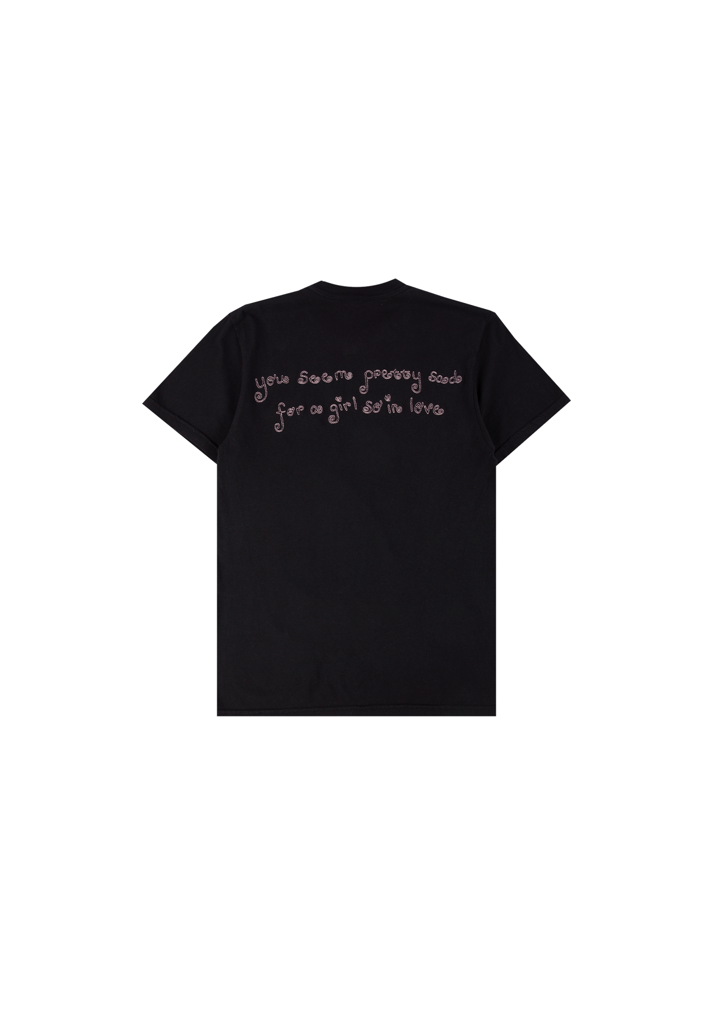 swing embroidered youth black t-shirt