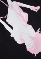 swing embroidered youth black t-shirt
