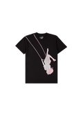 swing embroidered youth black t-shirt